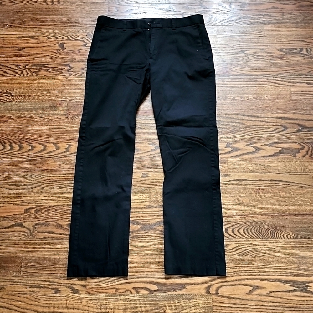Alfani slim fit stretch black dress pants. 32x32
